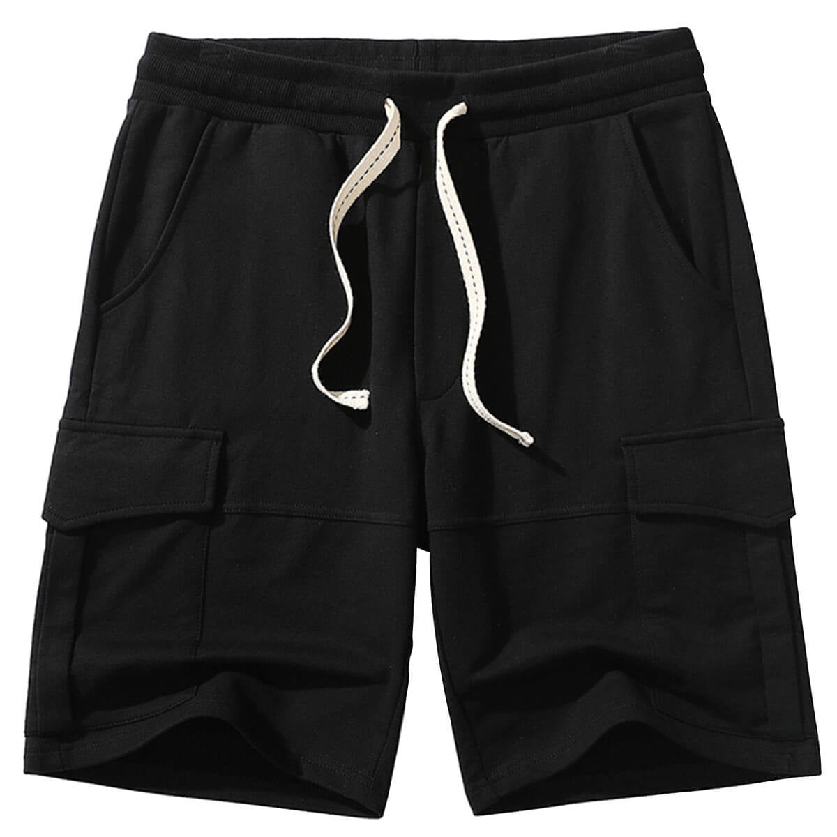Short de sport en coton pour hommes, pantalon de survêtement Cargo avec poches, loisirs, plage, survêtement