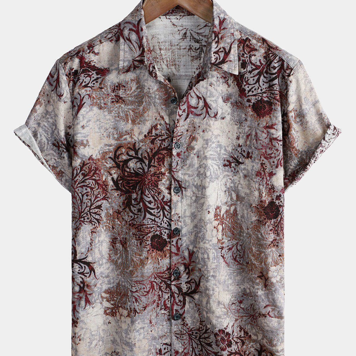 Chemise de plage d'été à manches courtes pour hommes, Vintage, décontractée, vacances