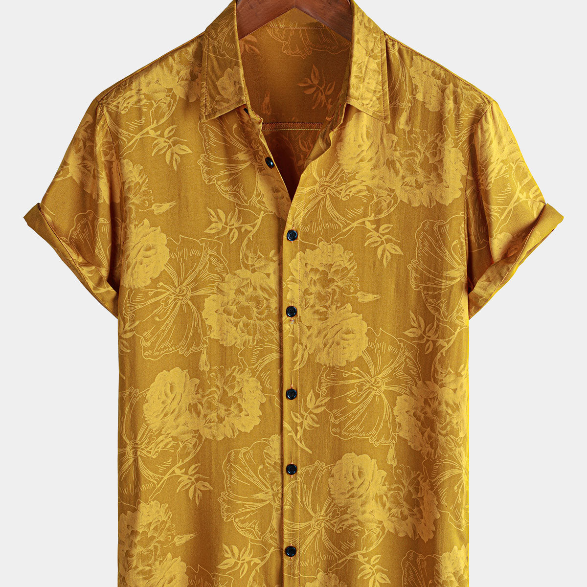 Chemise Hawaïenne Homme Motif Cônes De Glace - Chemise Tropicale Légère Été