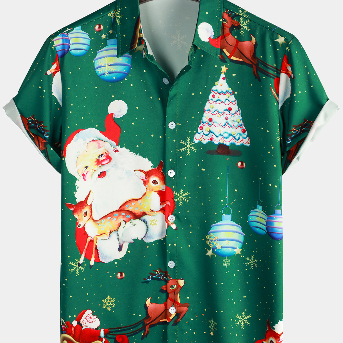 Chemise de Noël à manches courtes drôle pour homme