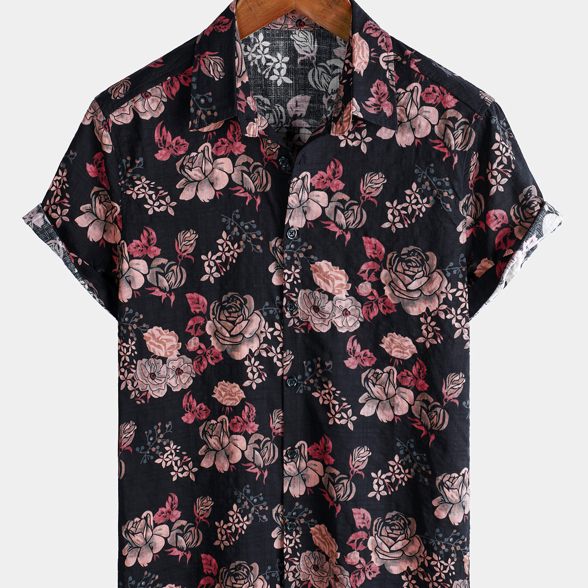 Chemise Homme Relco Manches Courtes - Couleur Bleu Et Vert Tonique - Style Rétro Indie - Taille Ajustée, Neuve Avec étiquettes