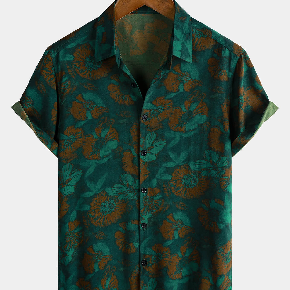Chemise en coton (Col ouvert, manches courtes) pour Homme | FR