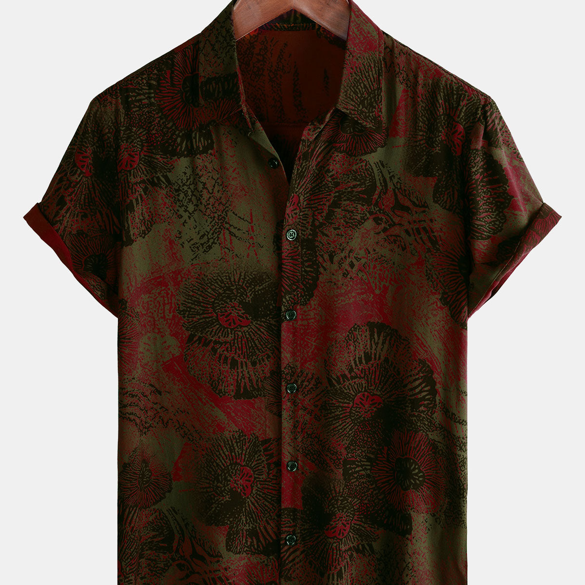 Chemise Homme G.H. Bass Manches Courtes Vert à Carreaux - Taille XL - Occasion Très Bon état