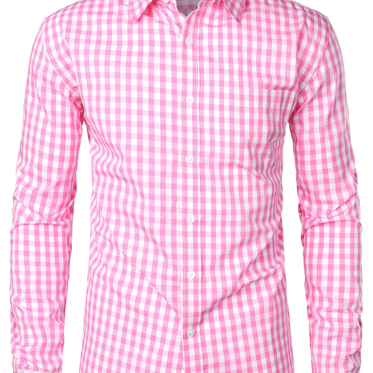 Chemise coupe classique en coton à carreaux