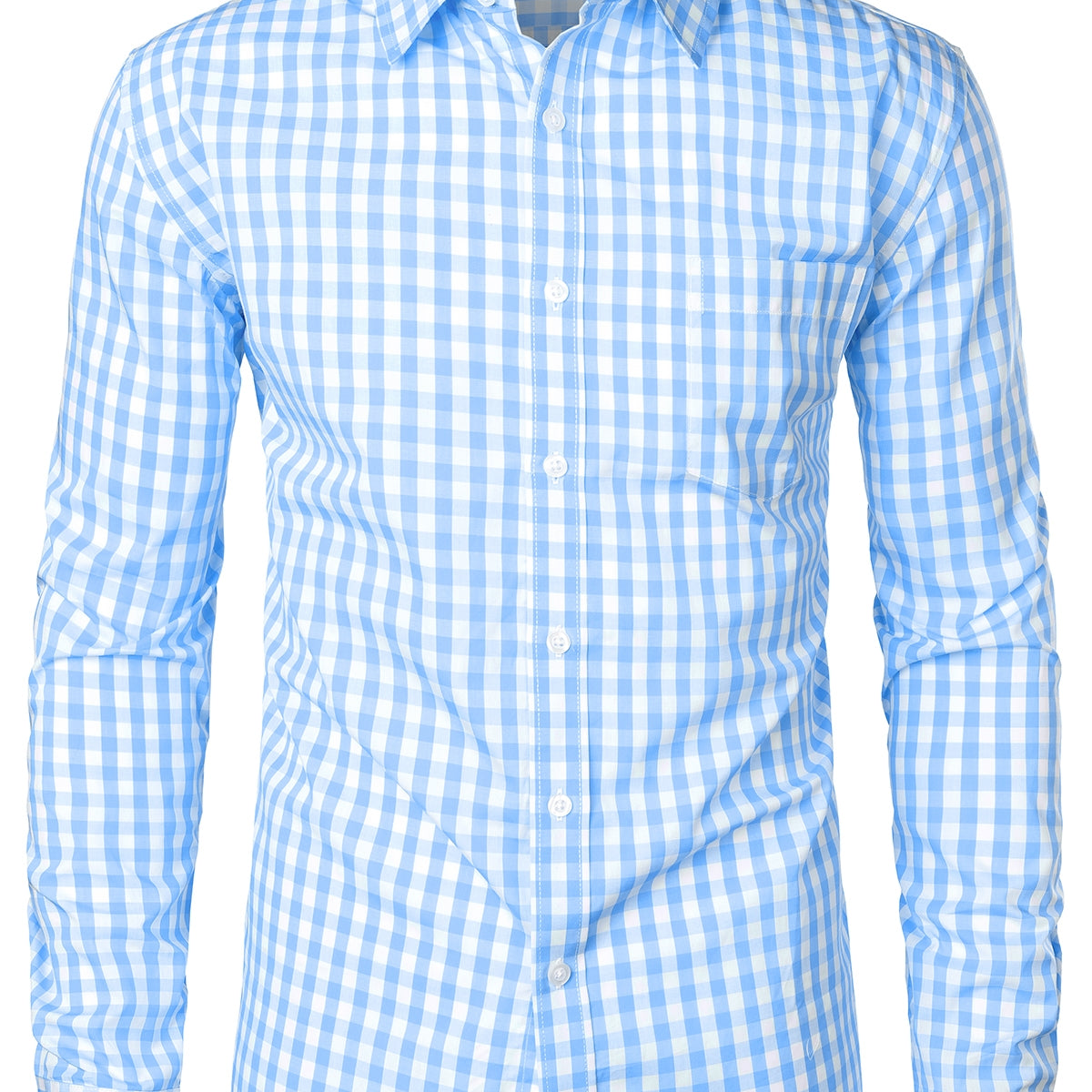 Chemise coupe classique en coton à carreaux