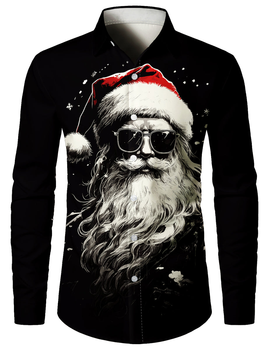Chemisier de Noël à manches longues et à manches longues pour homme L
