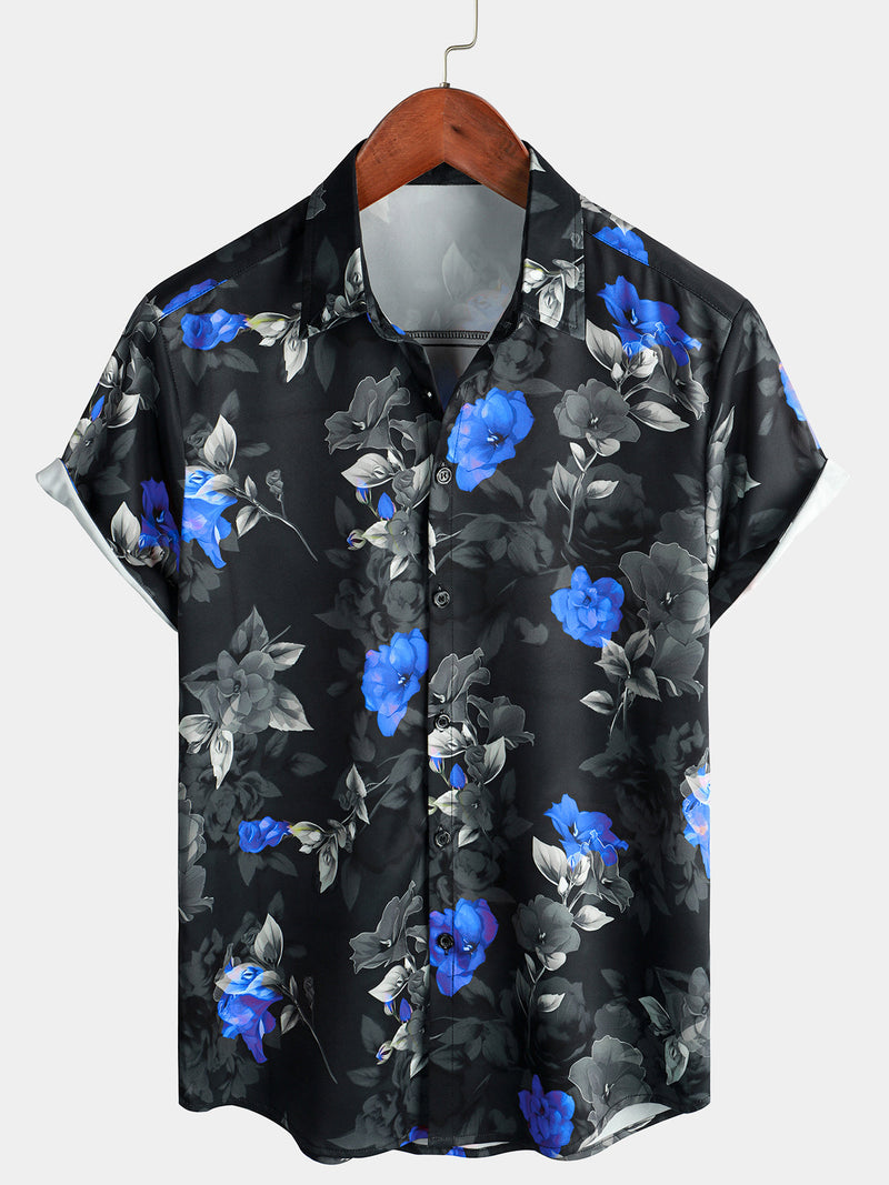 Chemise de plage décontractée à manches courtes pour hommes