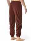 Pantalon en coton respirant décontracté de couleur unie pour hommes
