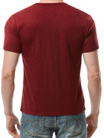 T-shirt à manches courtes respirant décontracté de couleur unie pour hommes