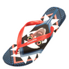 Tongs Homme Funny Animal Autruche Print Summer Beach Rouge