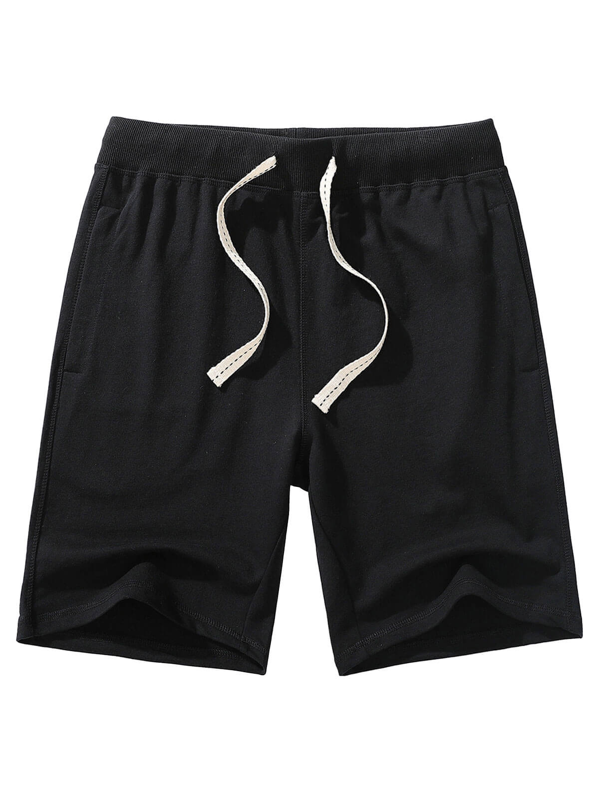 Pantalon de survêtement pour hommes Coton Casual Été Couleur Solide Respirant Sport Court