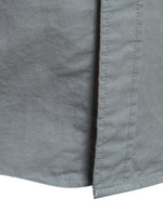 Chemise à manches longues décontractée en coton pour hommes avec poche extérieure