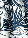Chemise hawaïenne à manches courtes en coton et lin avec poche à imprimé plantes tropicales pour hommes