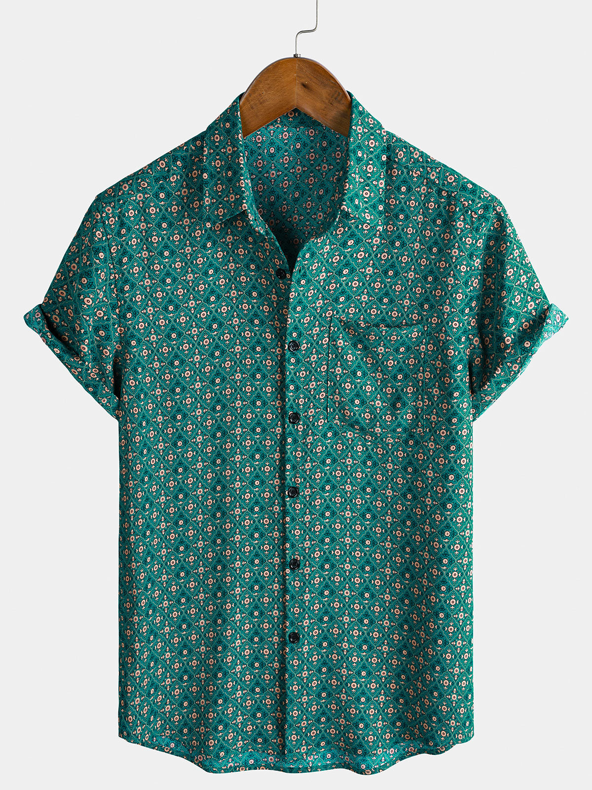 Chemise Homme Géométrique Vintage Resort