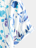 Chemise hawaïenne à manches courtes Aloha en coton pour homme