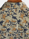 Chemise boutonnée à manches courtes en coton vintage hawaïen des années 70 pour homme