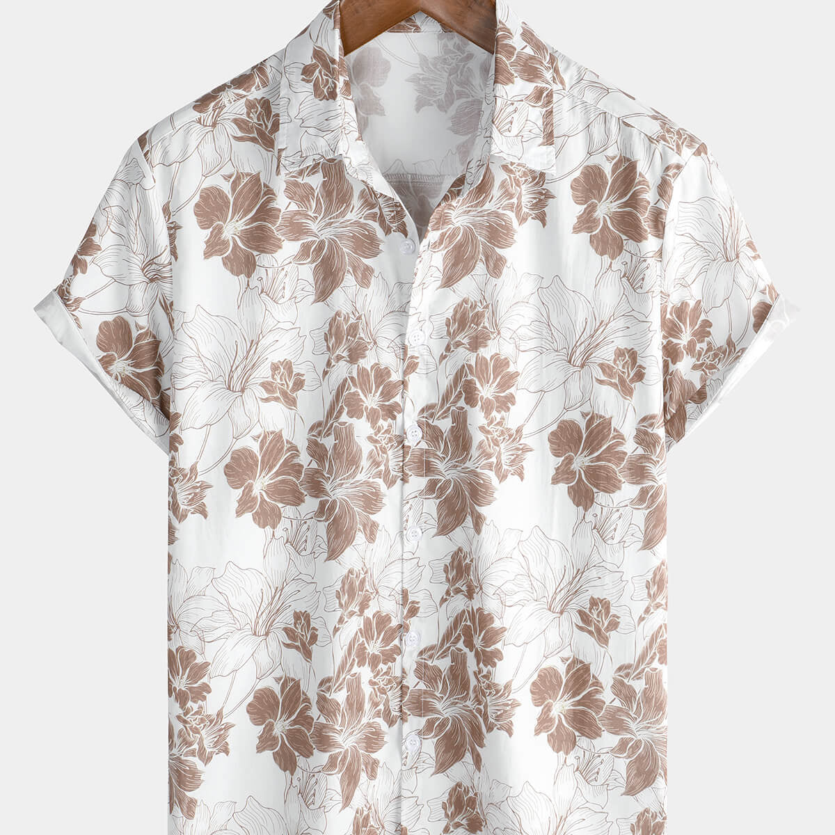 Chemise décontractée à manches courtes pour hommes, Vintage, vacances hawaïennes, florales tropicales