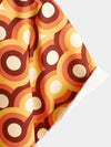 Lot de 3 | Chemises à manches courtes pour hommes Retro Vintage Geometric Circle Cool Summer Beach