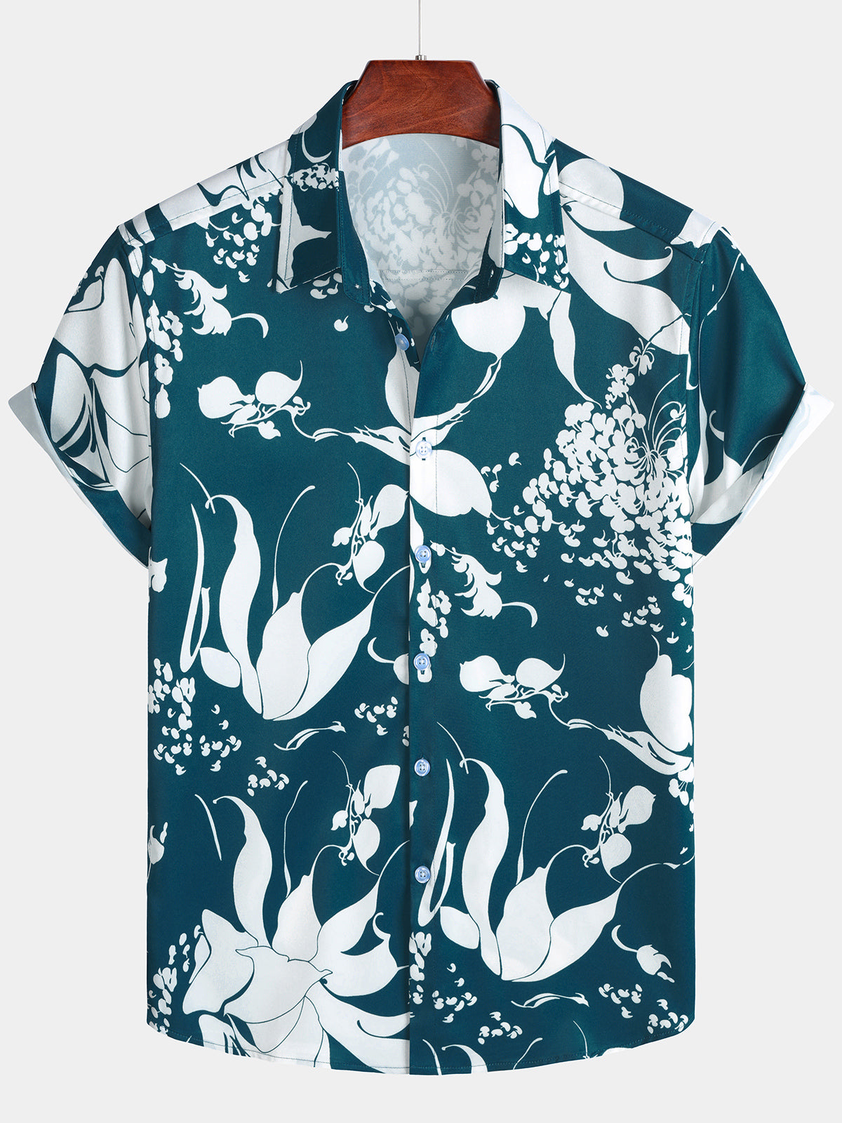 Chemise Homme Tropicale Croisière d’Été Manches Courtes