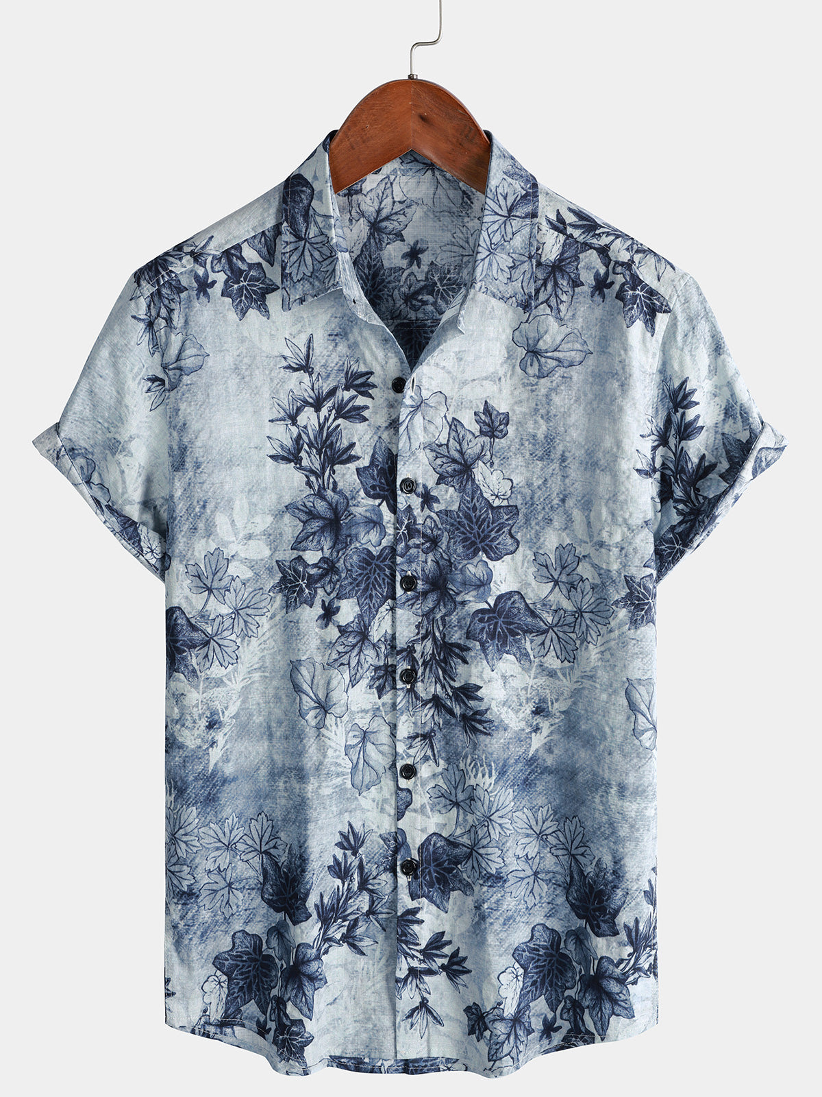 Chemise Homme Botanique Hawaïenne d’Été Manches Courtes