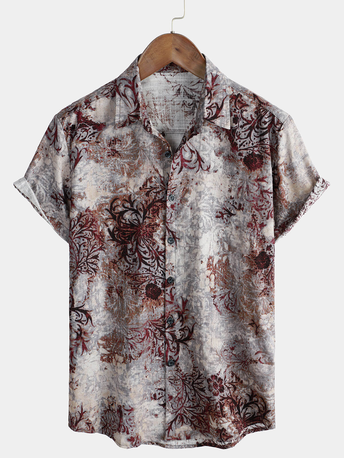 Chemise de plage d'été à manches courtes pour hommes, Vintage, décontractée, vacances