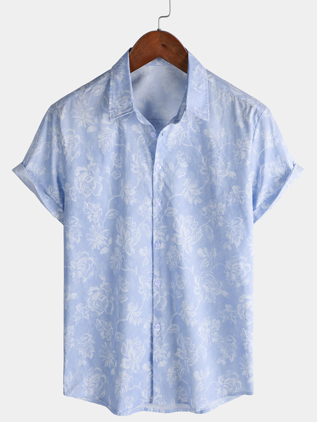 Chemise Homme Motif Tropical Coton Plage Vacances