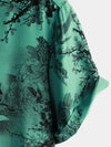 Chemise hawaïenne boutonnée à manches courtes pour homme