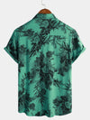 Chemise hawaïenne boutonnée à manches courtes pour homme