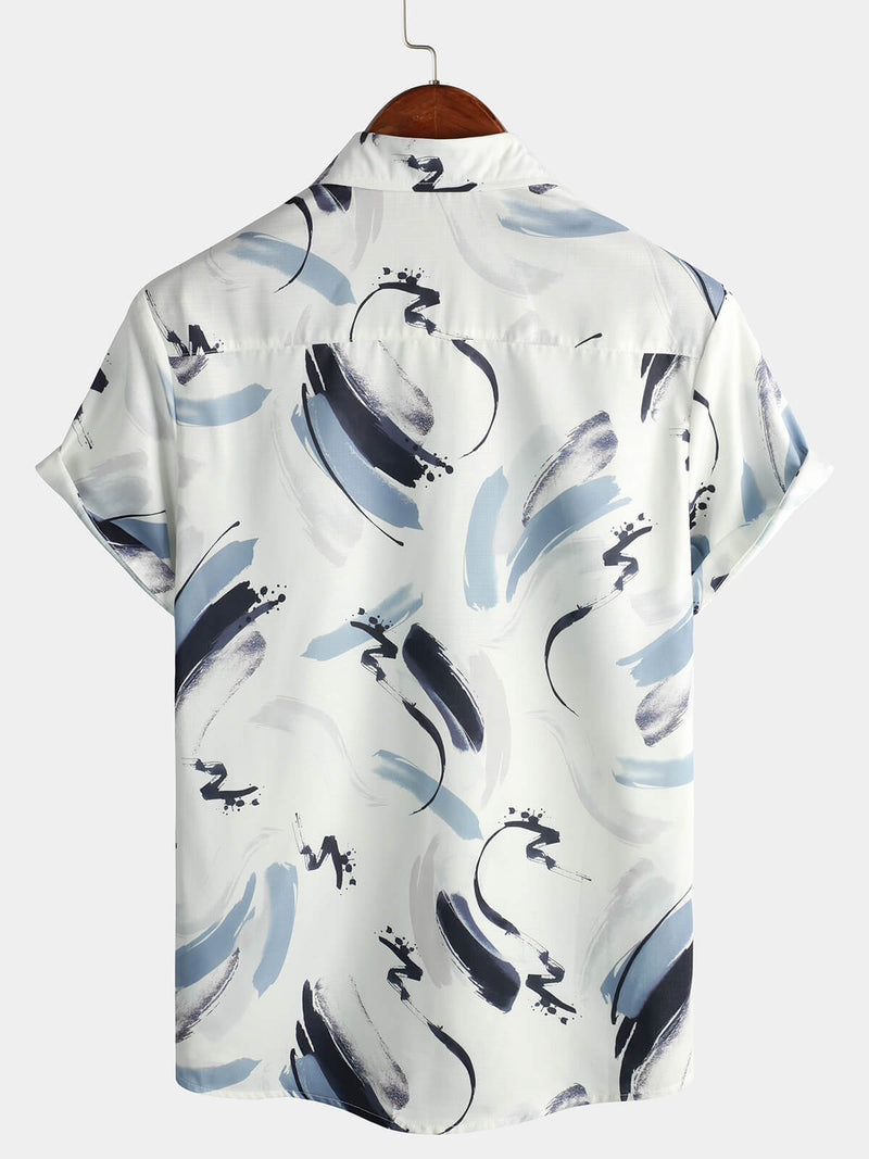 Chemise d'été décontractée à manches courtes pour hommes
