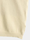 Polo de golf côtelé classique à manches courtes en tricot pour hommes