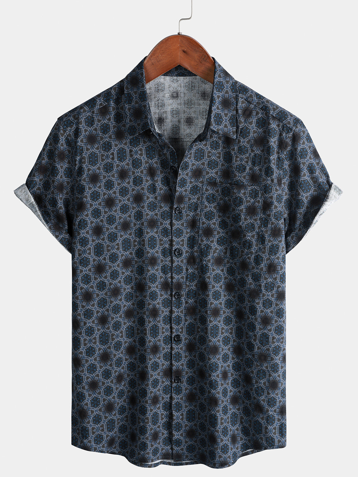 Chemise Homme Abstraite Décontractée