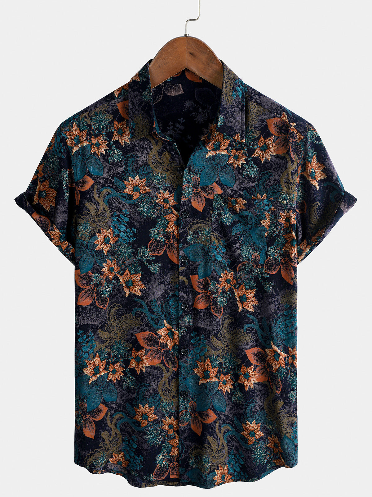 Chemise Homme Florale Rétro Vintage