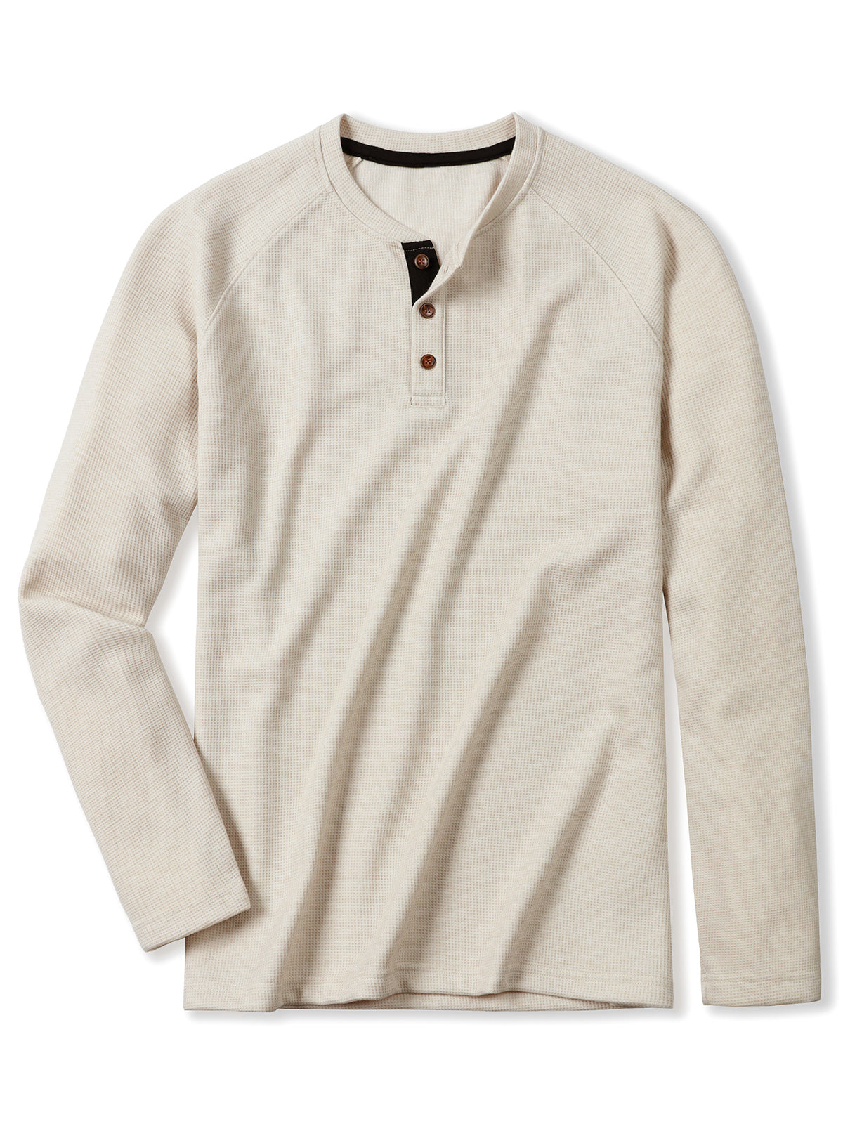 T-shirt homme beige à manches longues