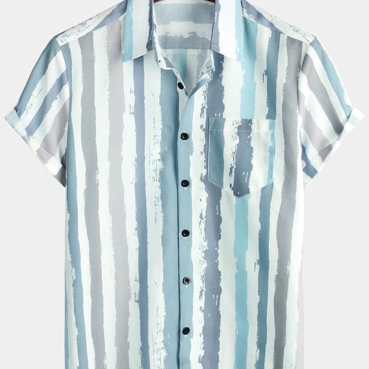 Chemise Wrangler Décontractée Rayée - Manches Courtes, Taille L, Occasion Très Bon État