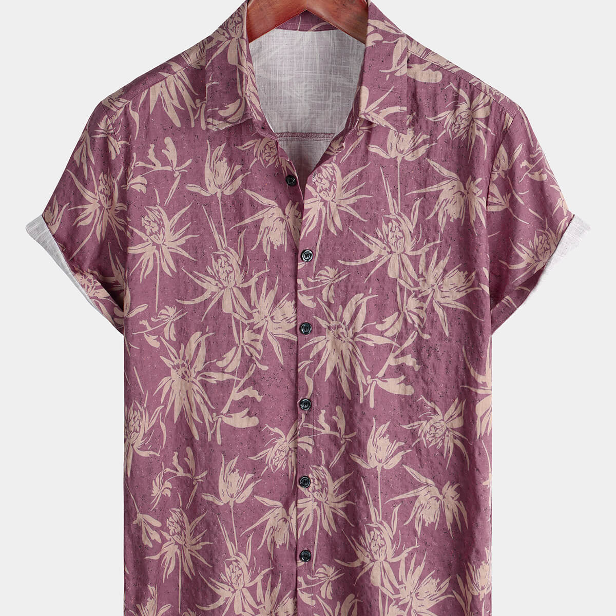 Chemise de plage hawaïenne décontractée à manches courtes pour hommes