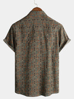 Lot de 3| Chemise à fleurs hawaïenne en coton rétro pour homme