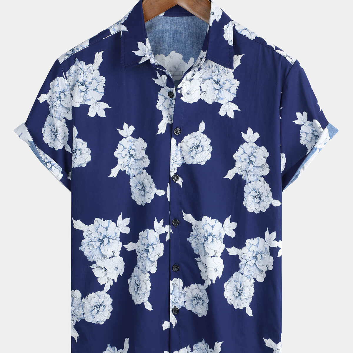 Chemise d'été boutonnée florale hawaïenne Aloha pour hommes