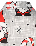 Chemise à manches longues boutonnée drôle pour hommes, vacances de Noël, imprimé Gnome mignon