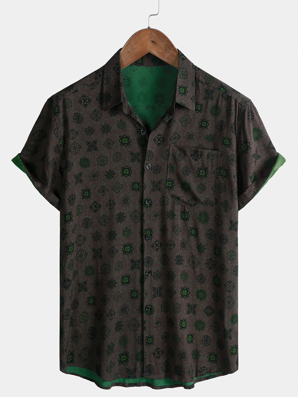 Chemise Homme Abstraite Rétro