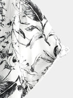 Chemise à manches courtes boutonnée en coton blanc pour homme idéale pour les vacances hawaïennes les croisières et la plage estivale