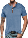 T-shirt à manches courtes respirant pour hommes, couleur unie, bloc de couleurs décontracté