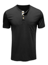 T-shirt à manches courtes en coton pour hommes de couleur unie décontracté
