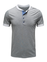 T-shirt décontracté à manches courtes en coton d'été respirant pour hommes