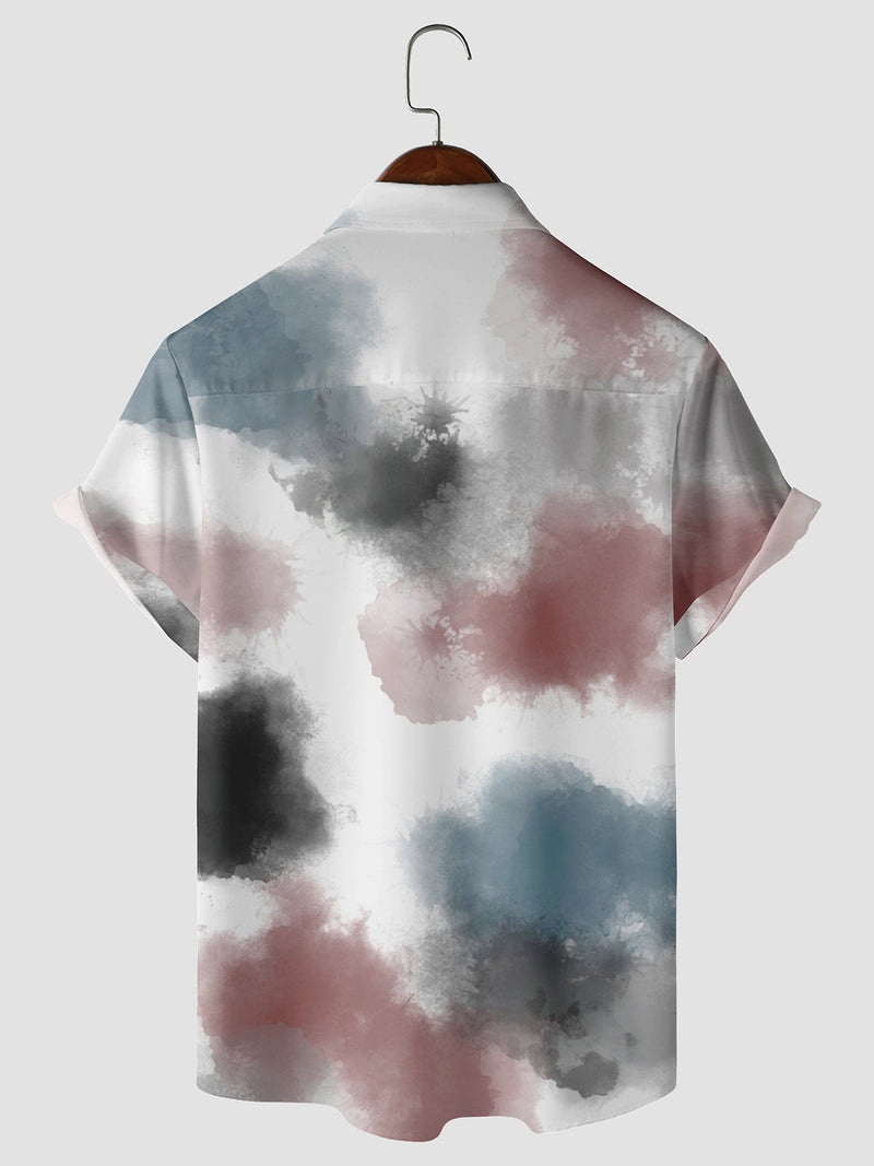 Chemise boutonnée à manches courtes pour homme