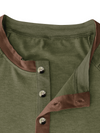 T-shirt à manches courtes respirant pour hommes, couleur unie, bloc de couleurs décontracté