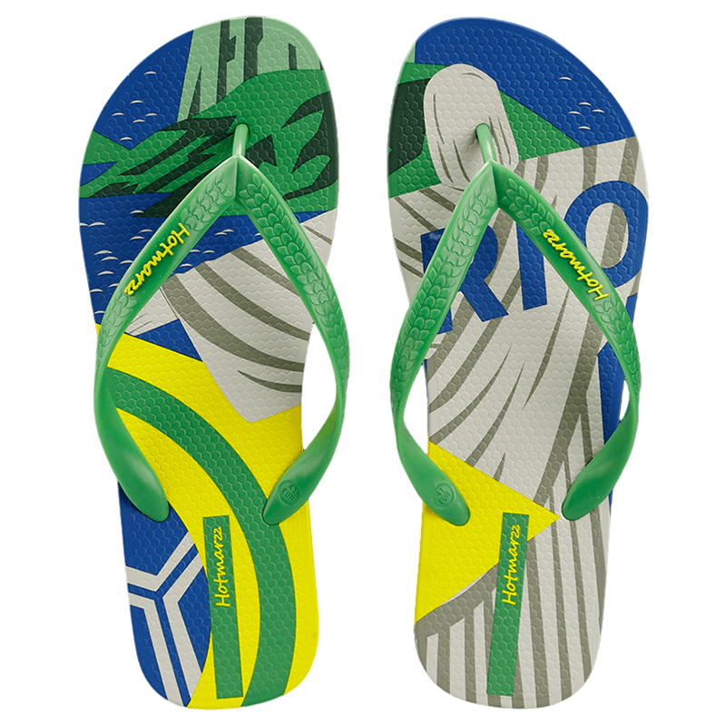 Tongs de vacances à la plage d'été à imprimé amusant pour hommes