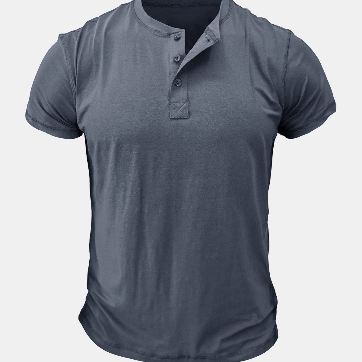 T-shirt d'été à manches courtes en coton respirant et décontracté pour hommes
