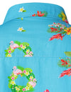 Chemise hawaïenne à manches courtes en coton Flamingo Tropical Island pour hommes