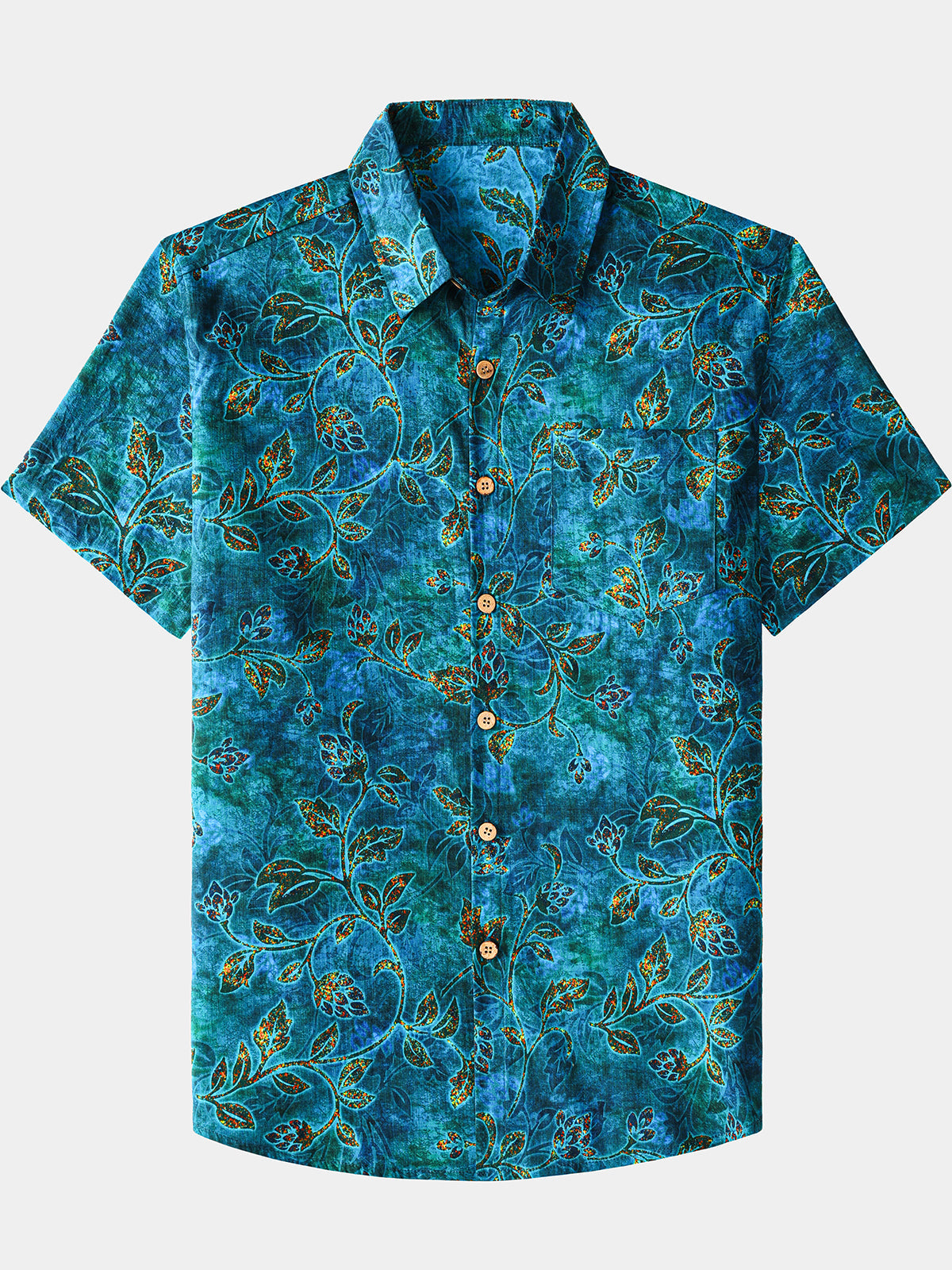 Chemise Homme Florale Rétro