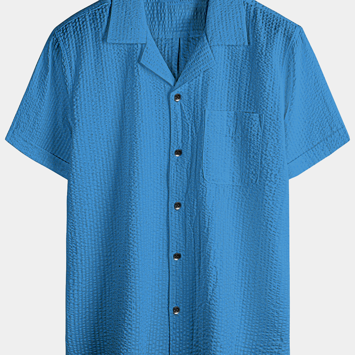 Chemise hawaïenne d'été décontractée à manches courtes 100 % coton pour homme